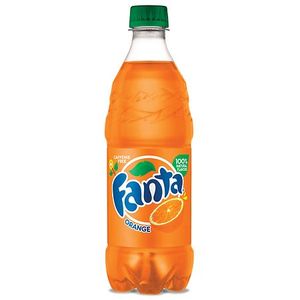 lot 1512 image: Fanta Orange Fruit Soda Pop  16.9 fl oz  6 Pack Bottles