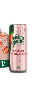 lot 1533 image: Maison Perrier Forever Strawberry Flavored Sparkling Water, 11.15 Fl Oz Cans, 8 Count,
