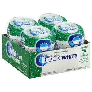 lot 1549 image: Orbit White Spearmint Soft Chew 2.96 oz  4 Ct