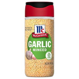 lot 1558 image: McCormick Kosher Minced Garlic  3.0 oz Bottle