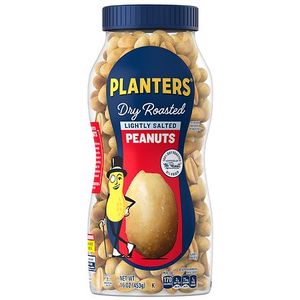 lot 1566 image: PLANTERS LIGHTLY SALTED DRY ROASTED PEANUTS, LIGHTLY SALTED, 16OZ