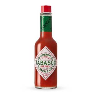 lot 1570 image: TABASCO Brand Original Red Pepper Hot Sauce, Medium Heat, Glass Bottle, Classic & Versatile Flavor, Three Simple Ingredients, Great for Dips, Tacos, Eggs, Pizza, Oysters & More, 5 Fl Oz (Pack of 1)