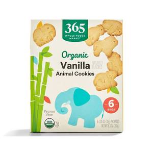 lot 1591 image: 365 by Whole Foods Market, Organic Multi Pack Vanilla Animal Cookie, 6.3 Ounce