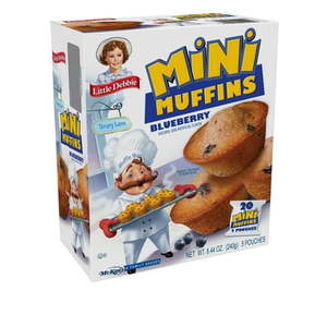 lot 1596 image: LITTLE DEBBIE BLUEBERRY MINI MUFFINS