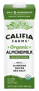 lot 1646 image: Califia Farms Organic Unsweetened Almond Milk 32oz