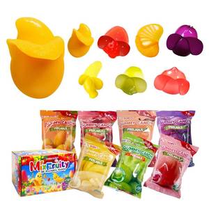 lot 1657 image: 7 Friuts in 7 Packs Assorted Gummy Candies Individually Wrapped, Peelable Fruit-Shaped Gummies Candy made with Real Fruit Juice (��30%), Chewy Peeling Candy Gummy Snacks Net 350g12.35oz