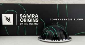 lot 1671 image: Nespresso Vertuo Samra Origins Togetherness Blend by The Weeknd 10 Pods