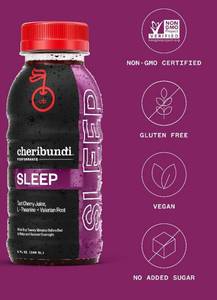 lot 1684 image: 12 pk Cheribundi Sleep Tart Cherry Juice 8 Oz Bottles