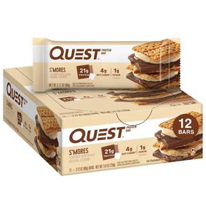 lot 1699 image: QUEST PROTEIN BAR SMORES FLAVOR 12 COUNT