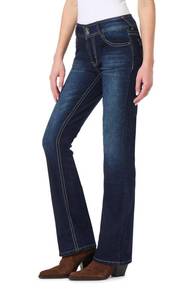 lot 1727 image: WallFlower Womens InstaStretch Luscious Curvy Bootcut Jeans, Betsy, 13 Short - Retail $38