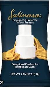 lot 1730 image: Satinara Professional White Fondant 2.2lb