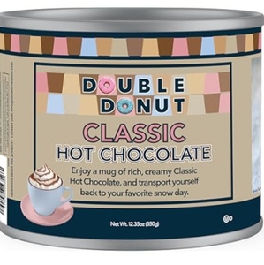 lot 1731 image: Double Donut Classic Hot Chocolate Mix 12 Oz Can