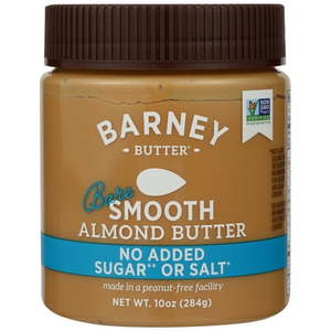 lot 1760 image: BARNEY SMOOTH ALMOND BUTTER 10 OZ JAR