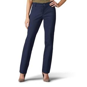 lot 1807 image: Wrinkle Free Relaxed Fit Straight Leg Pant, 4 Short, Imperial Blue - Retail $39