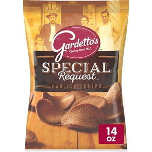 lot 1819 image: Gardettos Special Request Roasted Garlic Rye Chips