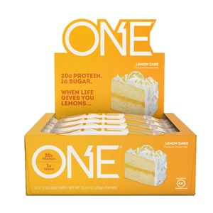 lot 1827 image: LEMON CAKE FLAVORED PROTEIN BAR, LEMON CAKE 12 bars