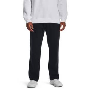 lot 1839 image: Under Armour Mens Rival Fleece Pants, (001) Black   White, Small Tall - Retail $55