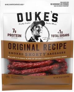 lot 1850 image: Dukes Original Recipe Smoked Shorty Sausages 5 Oz Bag
