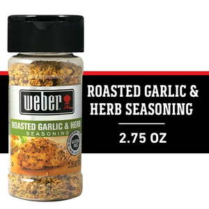lot 1852 image: Weber Roasted Garlic & Herb Seasoning  Kosher  2.75 OZ