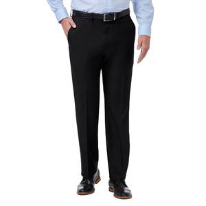 lot 1855 image: Haggar Mens Premium Comfort Reg. and Big &amp Tall Sizes Dress Pants, Solid Black, 38W x 29L US - Retail $55