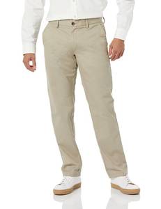 lot 1872 image: Amazon Essentials Mens Straight-Fit Wrinkle-Resistant Flat-Front Chino Pant, Khaki Beige, 35W x 34L - Retail $28