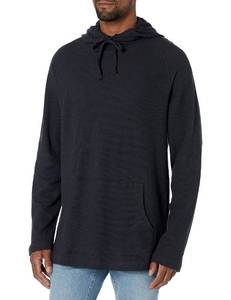 lot 1933 image: Amazon Essentials Mens Pullover Hoodie, Long-Sleeve Slub Thermal, Black, X-Large Tall (Previously GoodThreads) - Retail $23