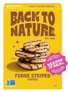 lot 1935 image: Back to Nature Fudge Striped Cookies 7 Oz Box