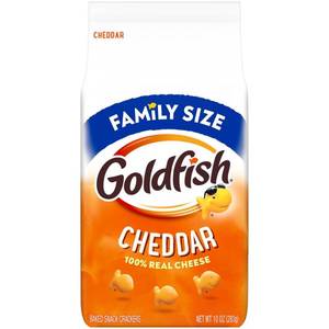 lot 1936 image: Goldfish Cheddar Crackers Family Size Bag - 10oz