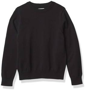 lot 1956 image: Amazon Essentials Boys Uniform Cotton Crewneck Sweater, Black, X-Large