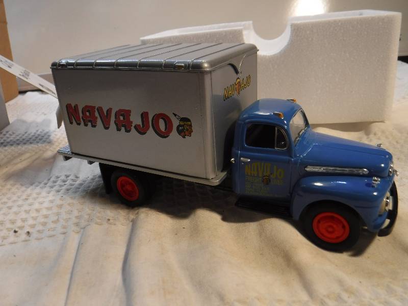 lot 1031 image: 1951 Ford F-6 Dry Goods Van-First Gear 134 Scale  Navajo