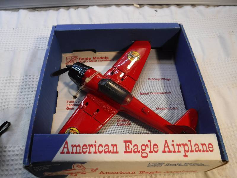 lot 1007 image: American Eagle Airplane Scale Models  Indian Motorcycles