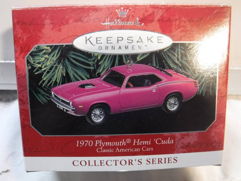 lot 1053 image: 1970 plymouth cuda hallmark ornament