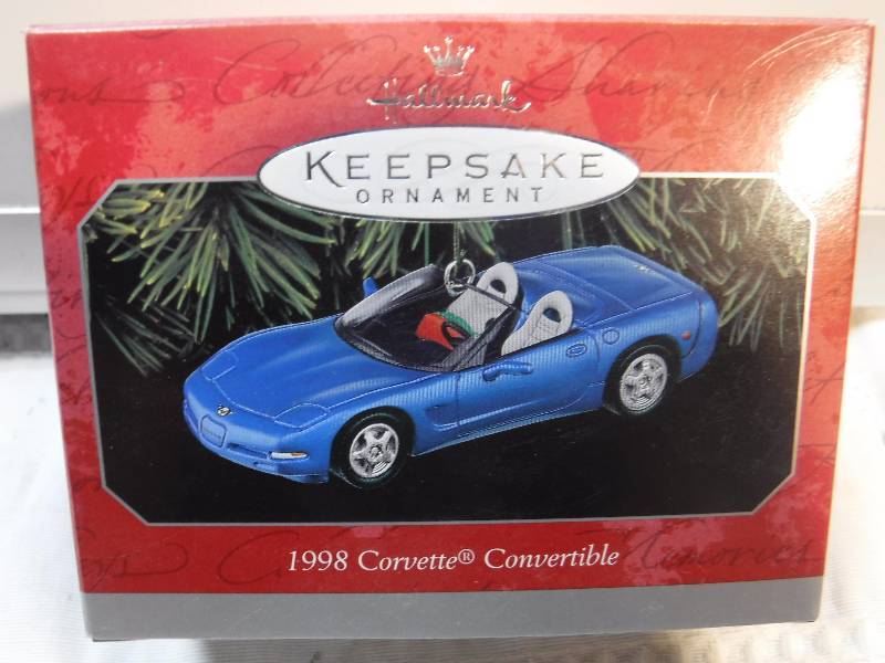 lot 1056 image: 1998 corvette convertible  hallmark ornament