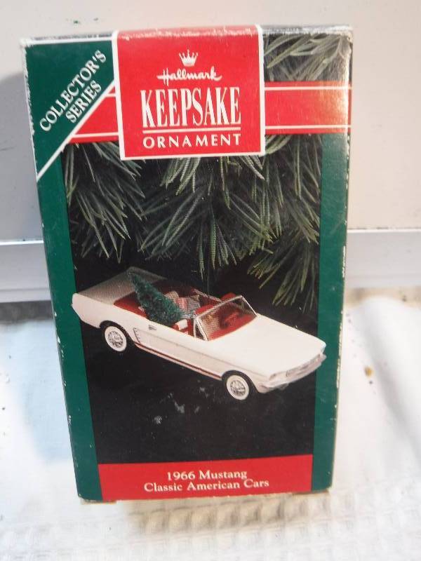 lot 1057 image: 1966 ford mustang hallmark ornament