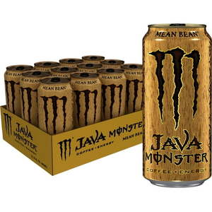(12 Cans) Java Monster Mean Bean  Coffee + Energy Drink  15 fl oz (NO VISIBLE DATE) - Retail: $129