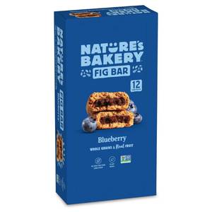 Nature's Bakery Whole Wheat Fig Bars, Blueberry, Real Fruit, Vegan, Non-GMO, Snack bar, Twin packs- 12 count&nbsp;&nbsp;