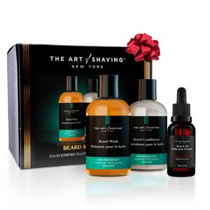 The Art of Shaving Beard Prep Kit - 4oz Peppermint Facial Hair Wash & Conditioner, 1oz Sandalwood Beard Oil - Retail: $50