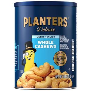 lot 2500 image: PLANTERS LIGHTLY SALTED WHOLE CASHEWS 18.25 OZ