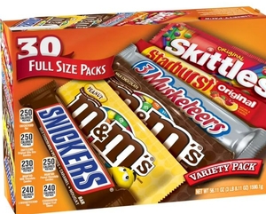 lot 2520 image: Mars Candy Variety Pack - 30 Full Size Bars