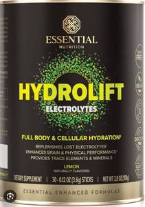 lot 2528 image: Essential Nutrition Hydrolift Electrolytes - Lemon Flavor 30 Sticks