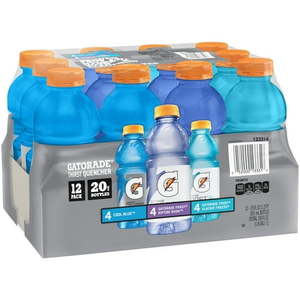lot 2543 image: Gatorade G Thirst Quencher Variety Pack Sports Drink  20 fl oz  12 Count Bottles