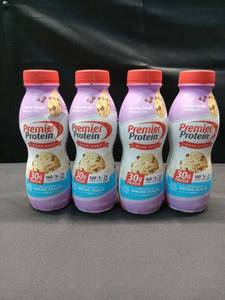 lot 2574 image: 4 Pk Premier Protein Cookie Dough Shake 11.5 oz