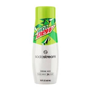 lot 2657 image: SodaStream Mountain Dew Drink Mix - 14.9 fl oz Citrus Liquid Concentrate, Kosher, Soda Streamer Flavor