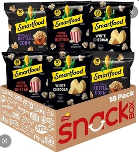 lot 2704 image: Smartfood Popcorn Variety Pack - 18 Count Box