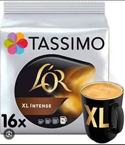lot 2711 image: Tassimo LOR XL Intense Coffee Pods 16-Pack