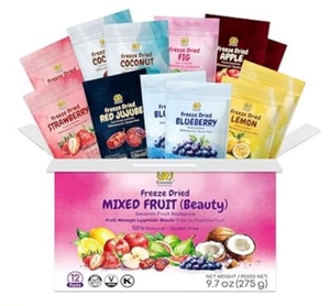lot 2759 image: Sungiven Freeze Dried Mixed Fruit Beauty Box 12 Packs