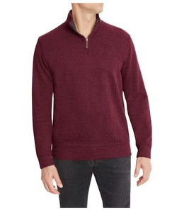 lot 810 image: Lands End Mens Rib Quarter Zip Pullover size XL