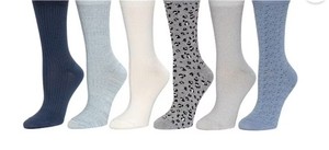 lot 846 image: Cuddl Duds Womens 6-Pack Super Soft Crew Sock Size 4-10
