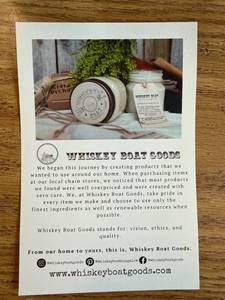 lot 877 image: 2 pack 16 ounce Whiskey boat candles
