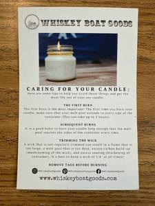 lot 878 image: 2 pack 16 ounce Whiskey boat candles